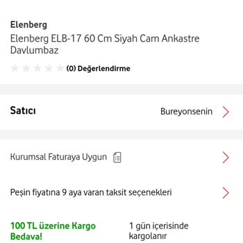 Vodafone Her Şey Yanımda Siparişin Ulaşmaması (Bureyonsenin)