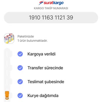 Sürat Kargo Kargomu Adresime Teslim Etmediler