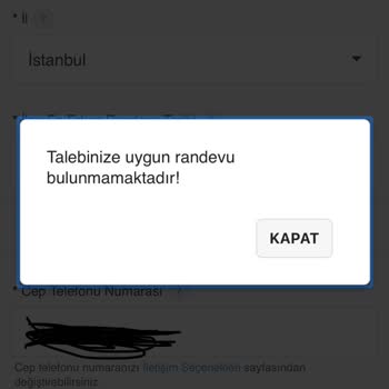 Nüfus ve Vatandaşlık İşleri Randevu Alamama Sorunu
