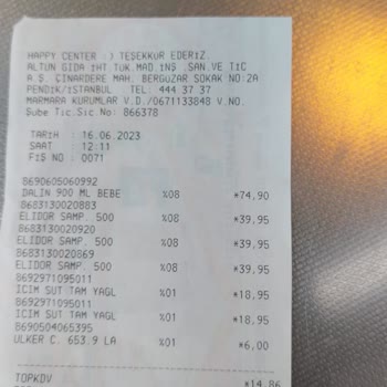 Happy Center Etiket Fiyatı İle Kasa Fiyatı Uyuşmuyor Fazla Alıyorlar