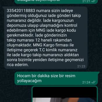 Koton'un İade Kargosunu Teslim Almaması