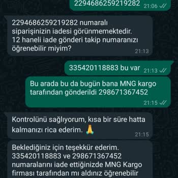 Koton'un İade Kargosunu Teslim Almaması