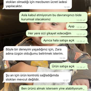 Zara Ürünümü Teslim Etmiyor