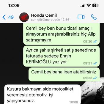 Honda Anlaştığım Halde Bana Motor Vermiyorlar