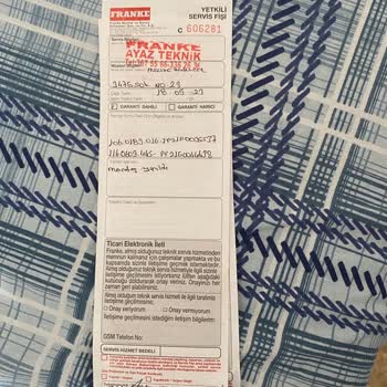 Franke Dolabın Bozuk Çıkması