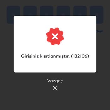 iyzico Girişiniz Kısıtlanmıştır (132106)