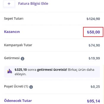 Getir Firmasının Aldatmaca İçeren Kampanyası