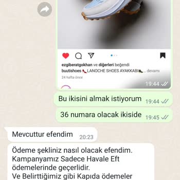 Alışveriş Buuti Shoes Adlı Instagram Sayfasından Şikayetçiyim