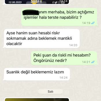 Sun Fx Sun-Fx Global Şirketten Şikayetçiyim!