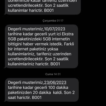 Türk Telekom Hediye Kazı Kazan İnternet Paketi Vermemesi