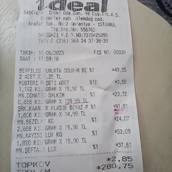 İdeal Market İdeal Madenler Şb... Etiket Farklı Fiyat, Kasa Da Farklı Fiyat Uy