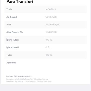 Papara Hesabıma Yatırdığım Para Neden Hesabıma Geçmedi?