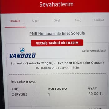 Vangölü Turizm Bilet İptalinde İptal İşlemi Yapılmıyor