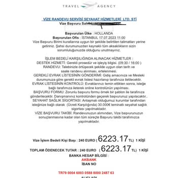 0 (312) 963 13 80 Numaralı Firma? VFS Global Randevu