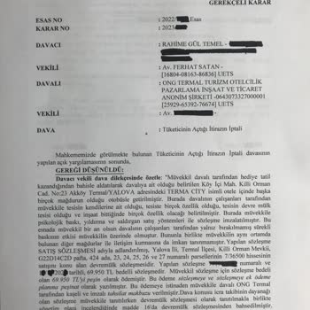 Ong Turizm Ong Termal Kısa Sürede Para İadesi