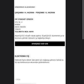 Zara Yanlış Ürün Yollanması