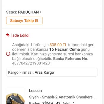 Trendyol Benden Habersiz İade Edilen Ürün