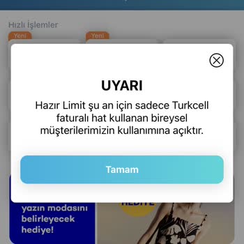 Paycell Hazır Limit Kullanamıyorum