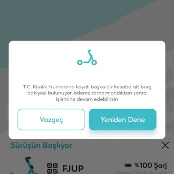 BinBin T. C. Kimlik Üzerine Borç Olduğu Hatası