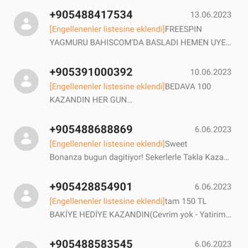 Vodafone Luyum, Telefonuma Sürekli Bahis Mesajları Geliyor.
