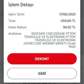PttAVM Para Çekildiği Halde HGS Ye Yüklenmiyor