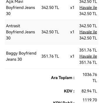 The Trend Man İade Talebi Oluşturmuyorlar
