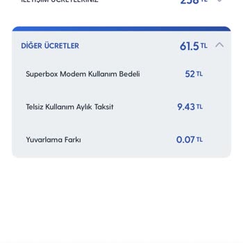 Turkcell Modem Kullanım Bedeli