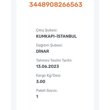 Aras Kargo'nun Teslim Aldığı Ürünü Getirmemesi