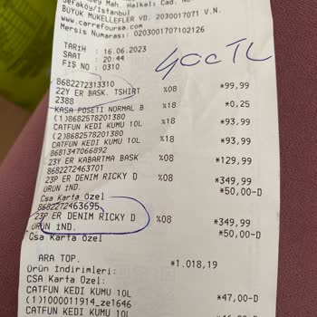 Carrefour SA Ürün İadesi İçin Aynı Mağazaya Gitmek