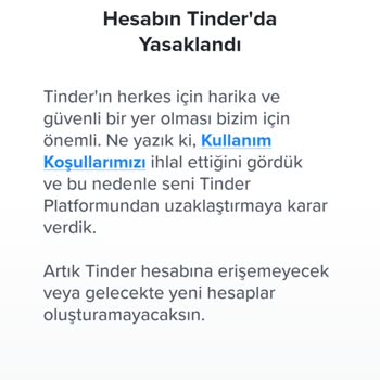 Tinder Gereksiz Yere Hesap Yasaklanma