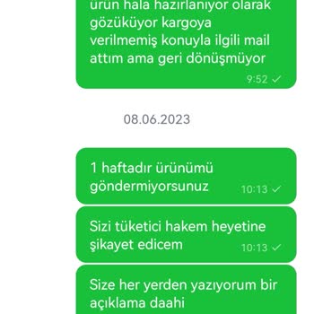 Ygs Giyim YGSGiyim.com.tr'den T-shirt Siparişi Verdim Ama 15 Gündür Kargoya Verilmedi