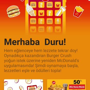 McDonald's Uygulaması Hata Verdi