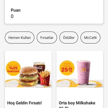 McDonald's Uygulaması Hata Verdi