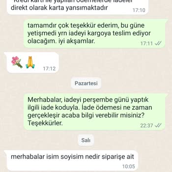 Welch Steel Welch İade Edilen Ürünlerin Ödemesini Yapmaması Hk.