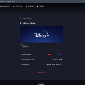 Disney+ Yanlış Fiyat Bilgilendirmesi