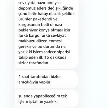 Amazon Adres Değişikliği Yapmıyor