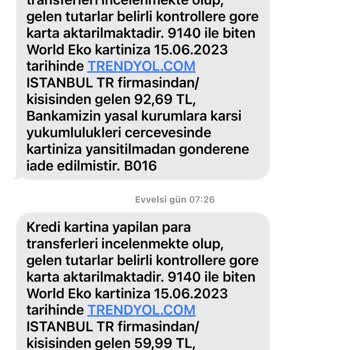 Yapı Kredi Bankası Kart İncelenmesi Saçmalığı