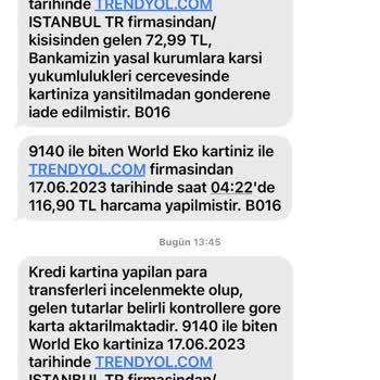 Yapı Kredi Bankası Kart İncelenmesi Saçmalığı