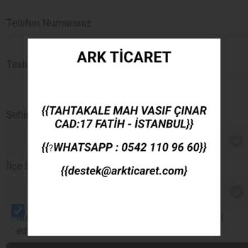 Ark Ticaret İnternetten Ürün Aldım İade Yapamıyorum