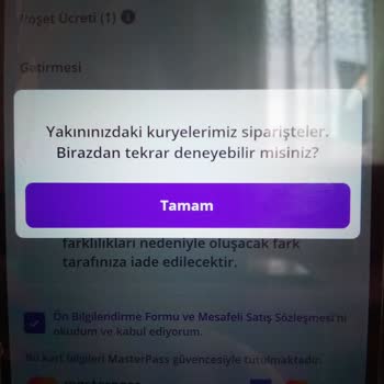 Getir Sipariş Verememe Sorunu