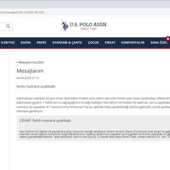 U.S. Polo Assn. Us. Polo Hem Haksız Hem Mağdur Ediyor.
