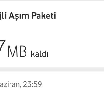 Vodafone Avantajlı Aşım Paketi