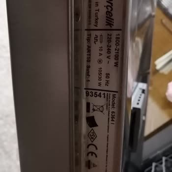 Arçelik Bulaşık Makinesi Düzgün Yıkamıyor