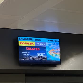 Pegasus PC2944 Sabiha Gökçen Edremit Uçuşu Rötarı