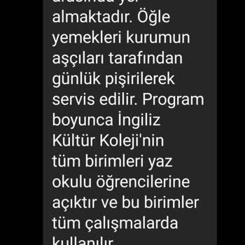 İngiliz Kültür Yabancı Dil Kursları Yaz Okulu Bodrum Sb. Yazılan İle Gidince Verilen Farklı Fiyat