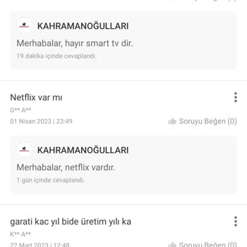 Arçelik Smart TV Netflix Yok