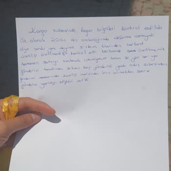 Aras Kargo Ve Faralya Taki Ürün Kaybı