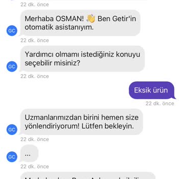 Burger King Eksik Menü Gönderimi