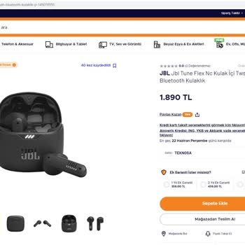 Teknosa'nın 3. Ayında Bozulan Kulaklığın Değişiminde Ek Ücret Talebi.