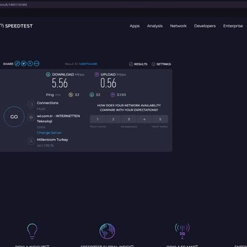 Millenicom Vaat Ettiği İnternet Hızını Sunmuyor.